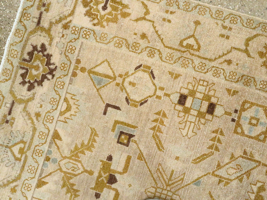 Vintage Persian Malayer Accent Rug, No.26907 - Staging