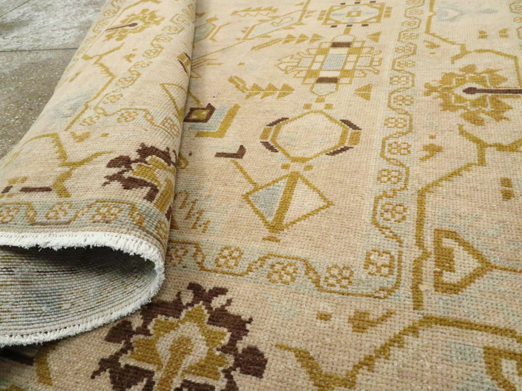 Vintage Persian Malayer Accent Rug, No.26907 - Staging