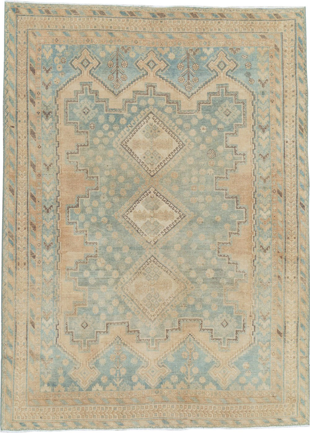 Vintage Persian Afshar Rug, No.26908 - Staging