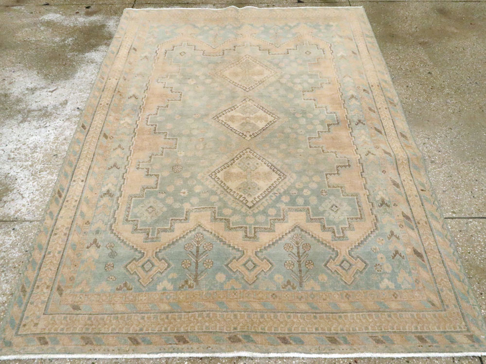Vintage Persian Afshar Rug, No.26908 - Staging