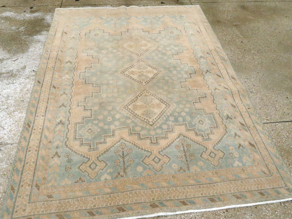 Vintage Persian Afshar Rug, No.26908 - Staging