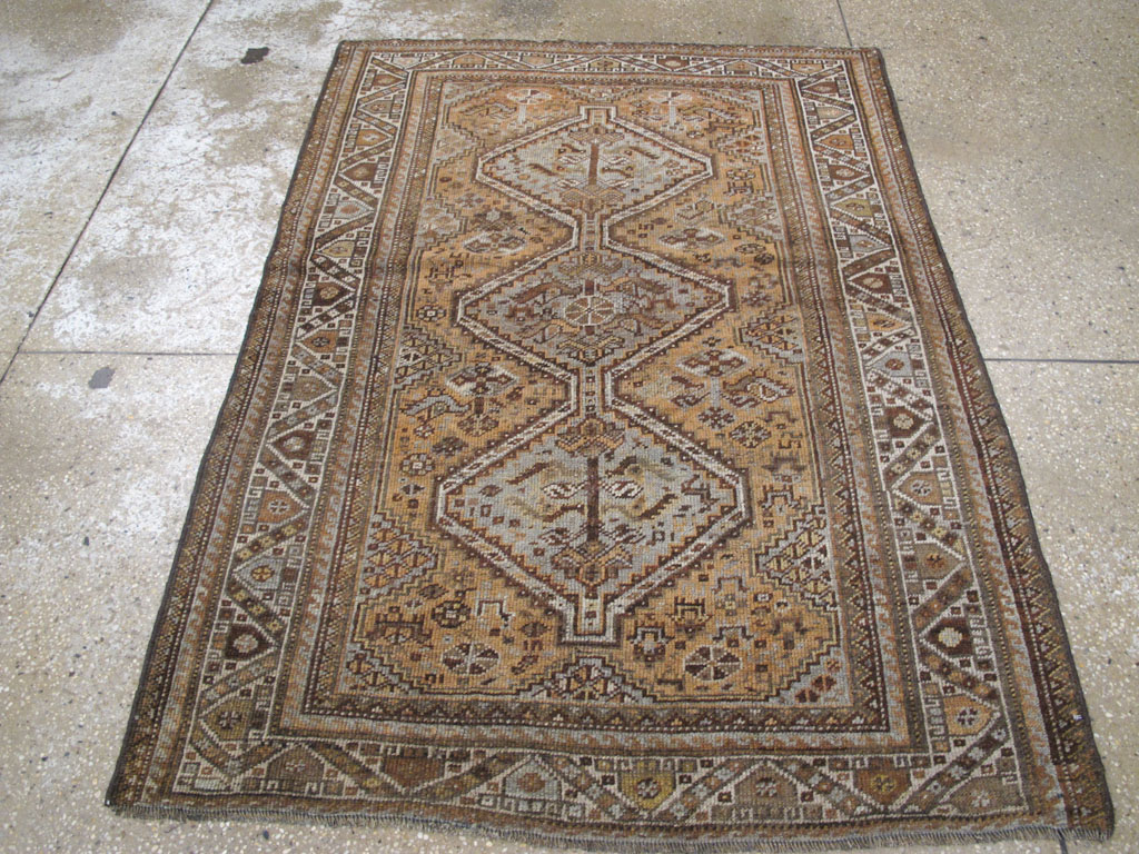 Vintage Persian Afshar Rug, No.26915 - Staging