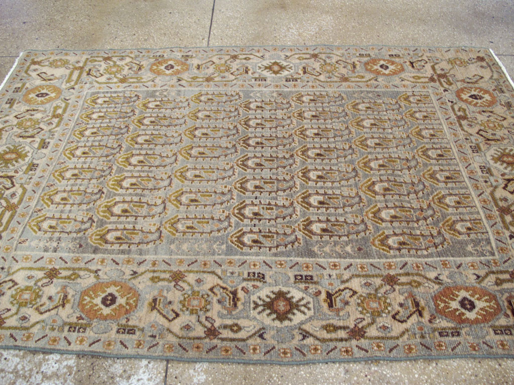 Vintage Persian Malayer Rug, No.26919 - Staging