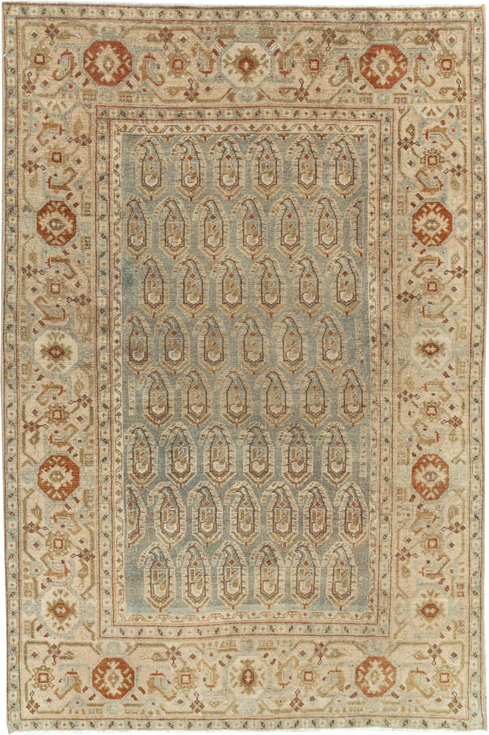 Vintage Persian Malayer Accent Rug, No.26920 - Staging