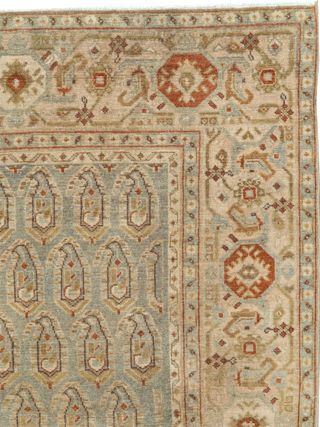 Vintage Persian Malayer Accent Rug, No.26920 - Staging