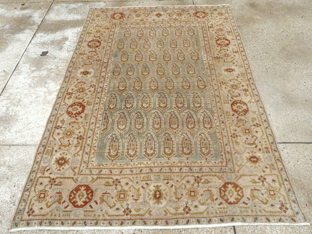 Vintage Persian Malayer Accent Rug, No.26920 - Staging