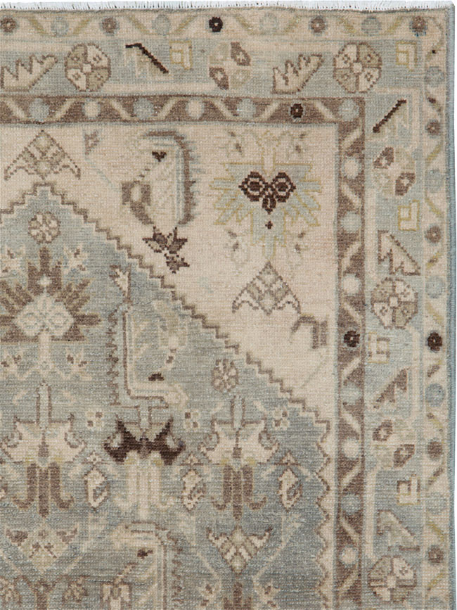 Vintage Persian Malayer Throw Rug, No.26921 - Staging