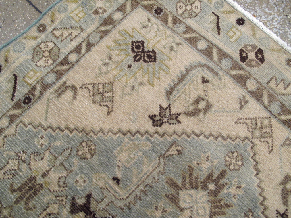 Vintage Persian Malayer Throw Rug, No.26921 - Staging