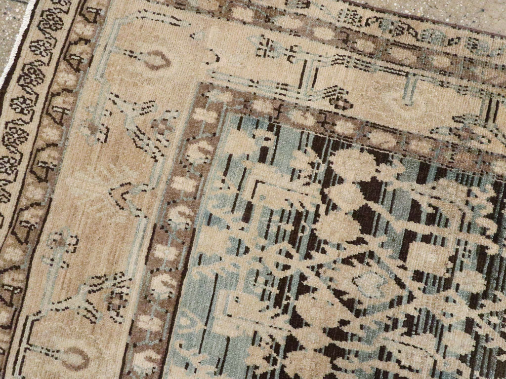 Vintage Persian Malayer Accent Rug, No.26923 - Staging