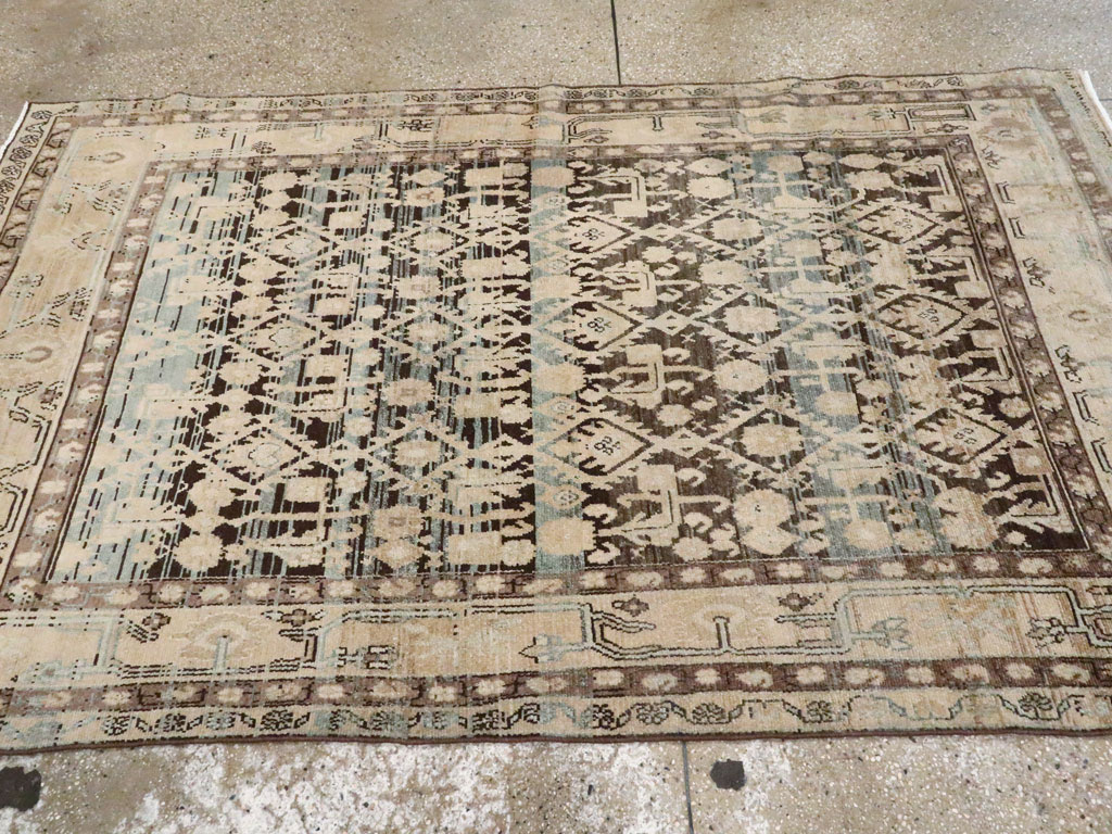 Vintage Persian Malayer Accent Rug, No.26923 - Staging