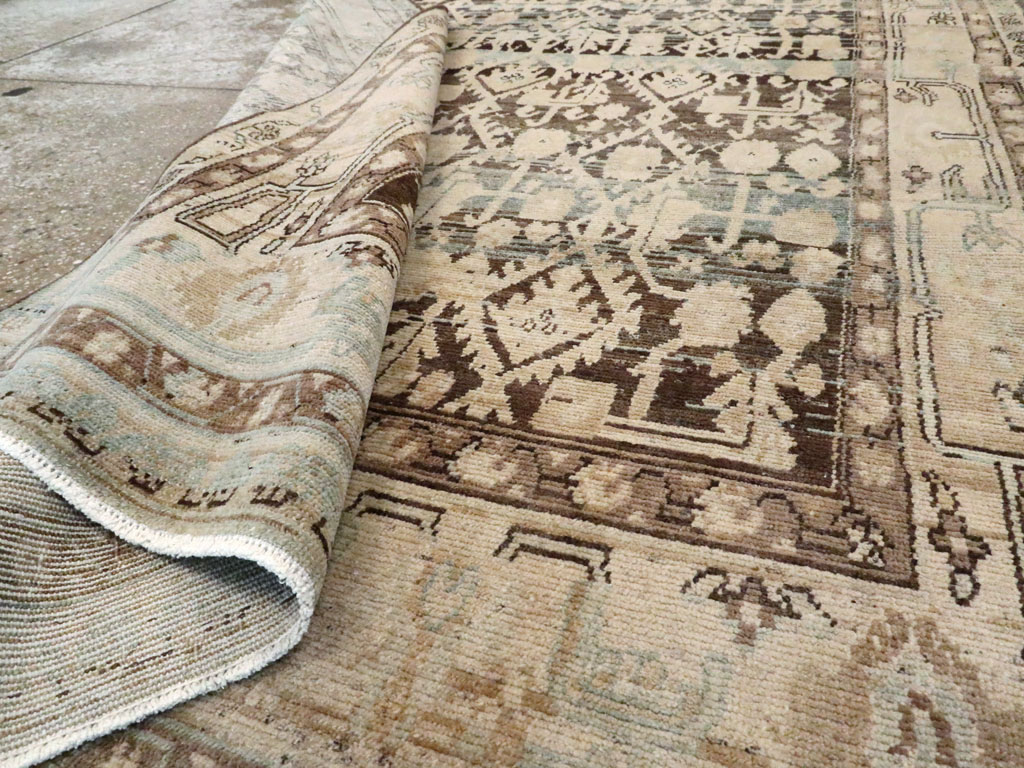 Vintage Persian Malayer Accent Rug, No.26923 - Staging