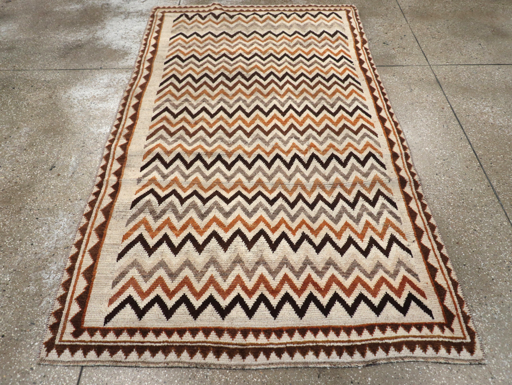 Vintage Persian Gabbeh Rug, No.26926 - Staging