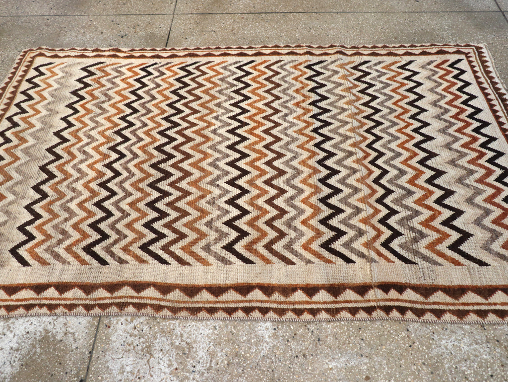 Vintage Persian Gabbeh Rug, No.26926 - Staging