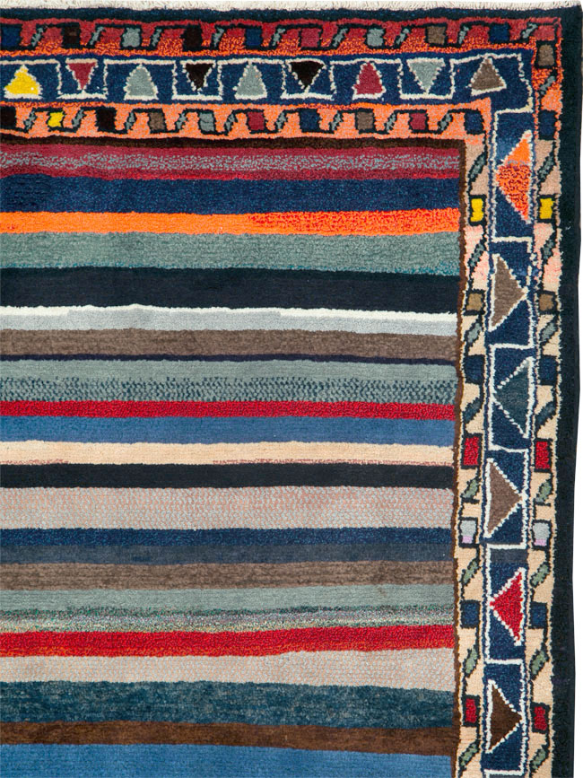 Vintage Persian Hamadan Rug, No.26927 - Staging