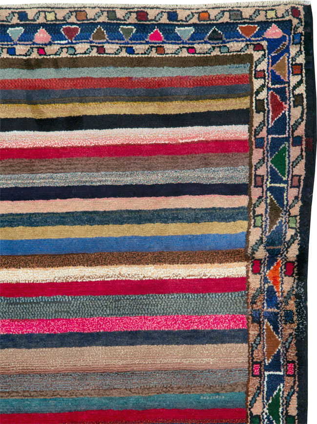 Vintage Persian Hamadan Rug, No.26927 - Staging