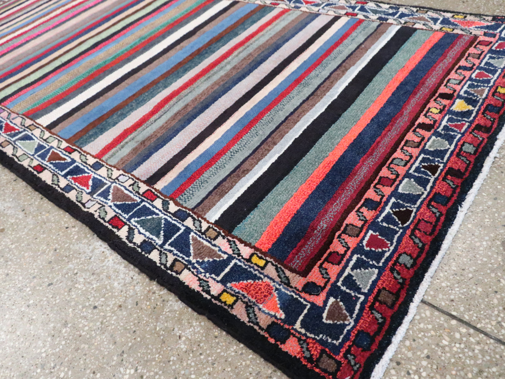 Vintage Persian Hamadan Rug, No.26927 - Staging