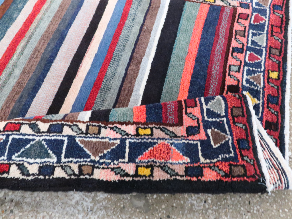 Vintage Persian Hamadan Rug, No.26927 - Staging