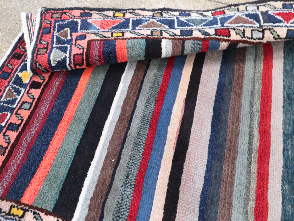 Vintage Persian Hamadan Rug, No.26927 - Staging