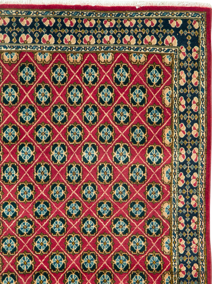 Vintage Persian Kashan Rug, No.26928 - Staging