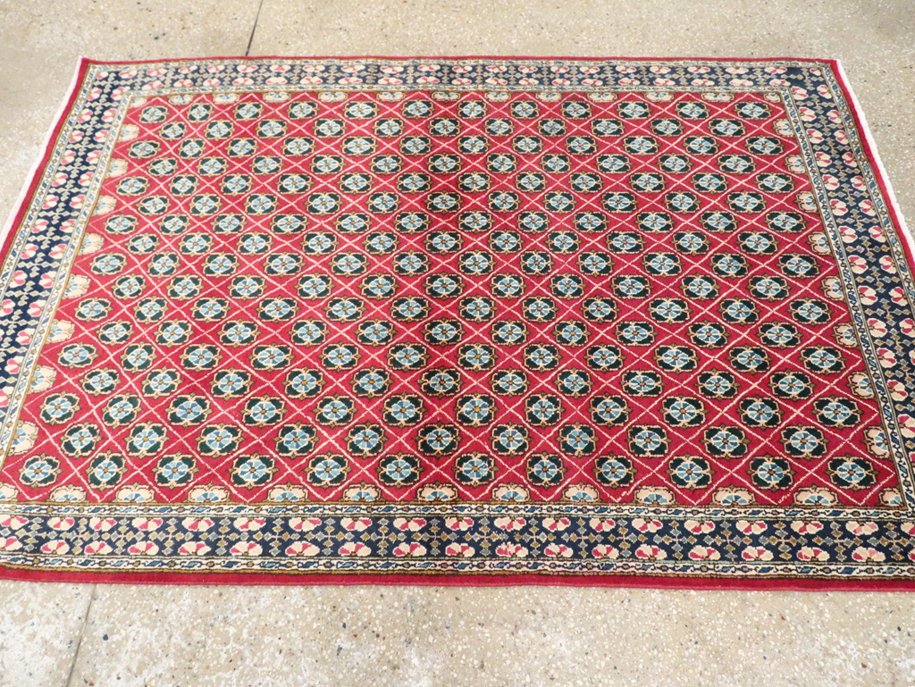 Vintage Persian Kashan Rug, No.26928 - Staging