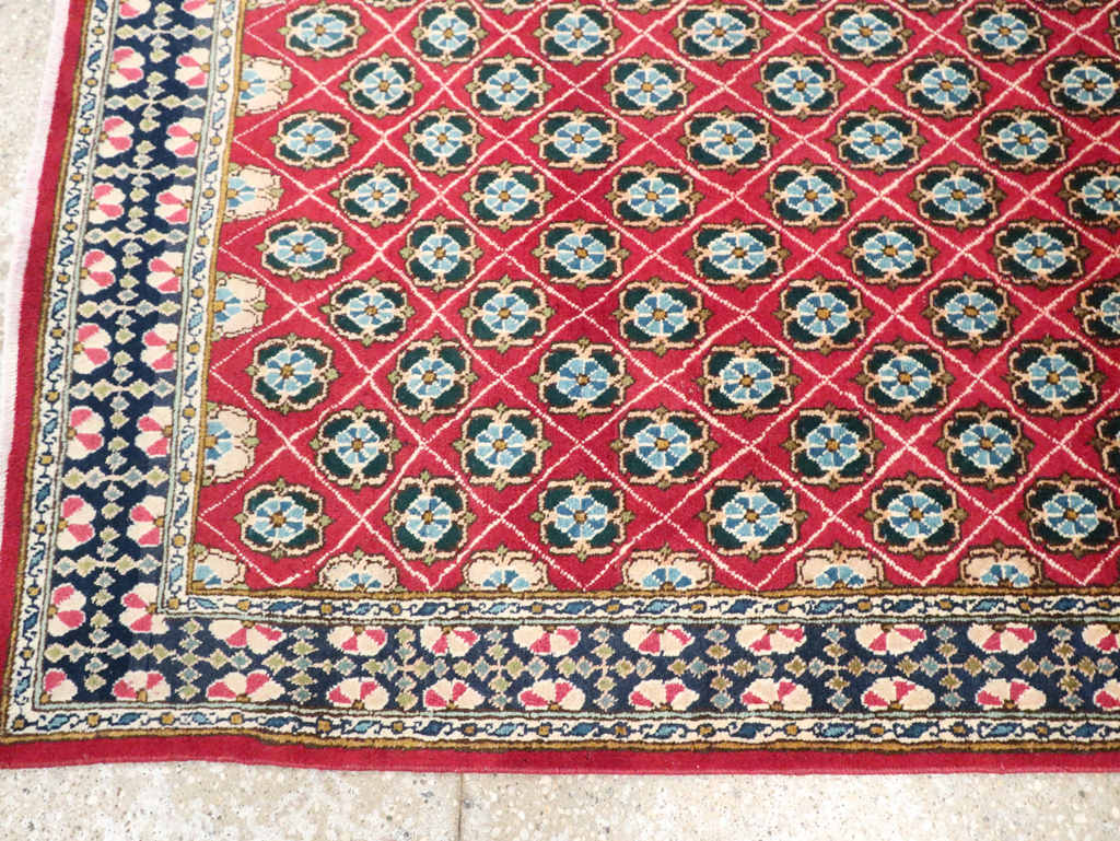 Vintage Persian Kashan Rug, No.26928 - Staging