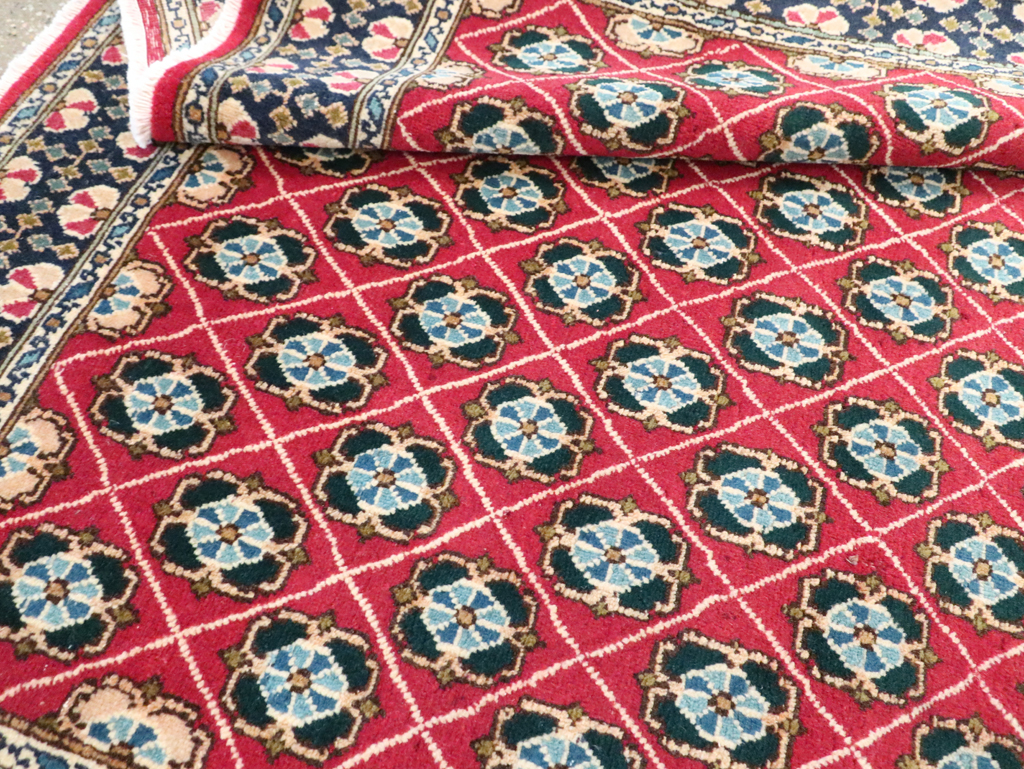 Vintage Persian Kashan Rug, No.26928 - Staging