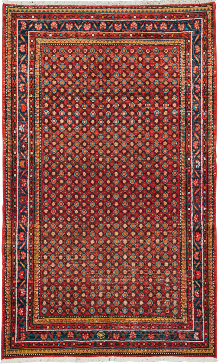 Vintage Persian Hamadan Rug, No.26929 - Staging