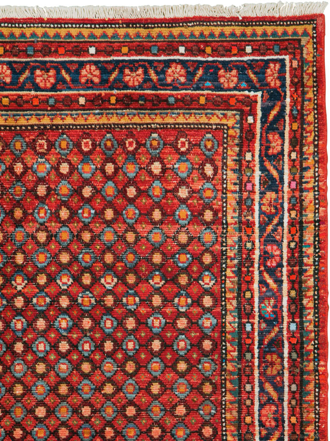 Vintage Persian Hamadan Rug, No.26929 - Staging