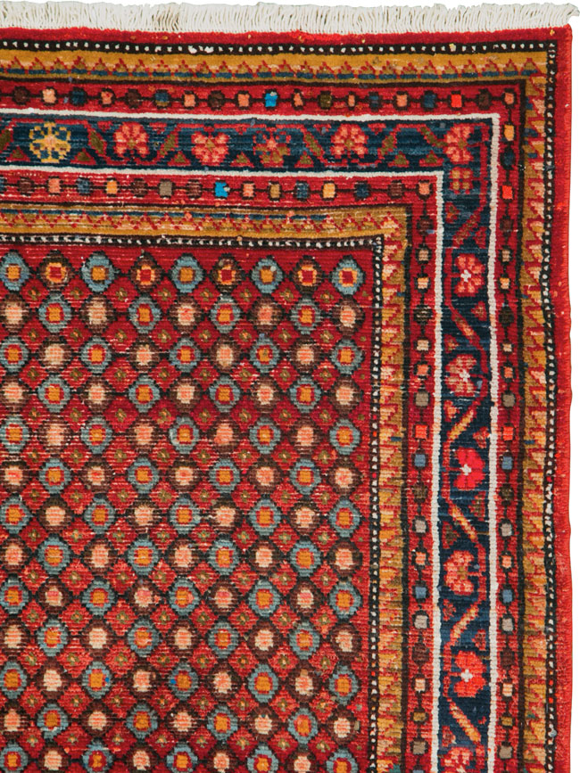Vintage Persian Hamadan Rug, No.26929 - Staging