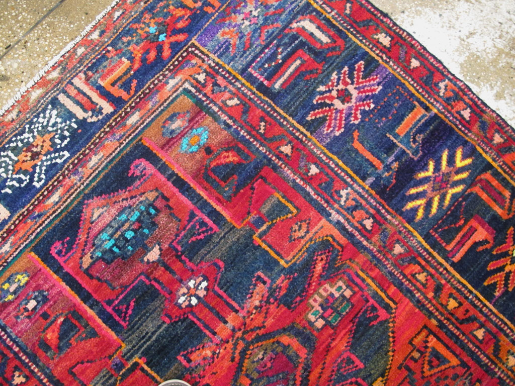 Vintage Persian Hamadan Rug, No.26933 - Staging
