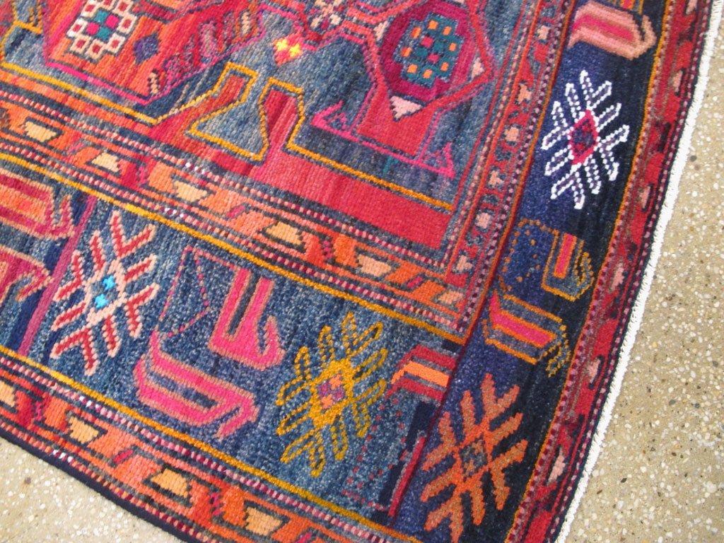 Vintage Persian Hamadan Rug, No.26933 - Staging