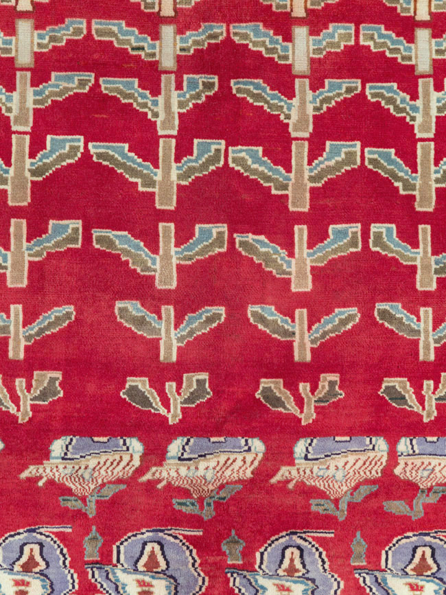 Vintage Persian Kashan Carpet, No.26942 - Staging