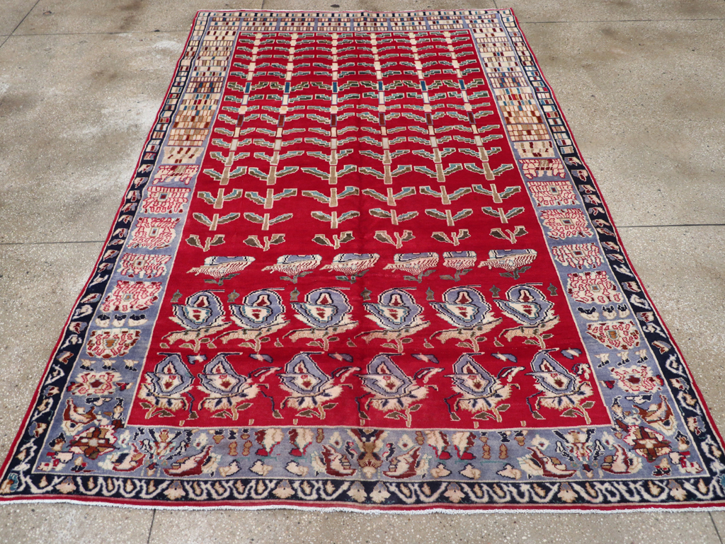 Vintage Persian Kashan Carpet, No.26942 - Staging