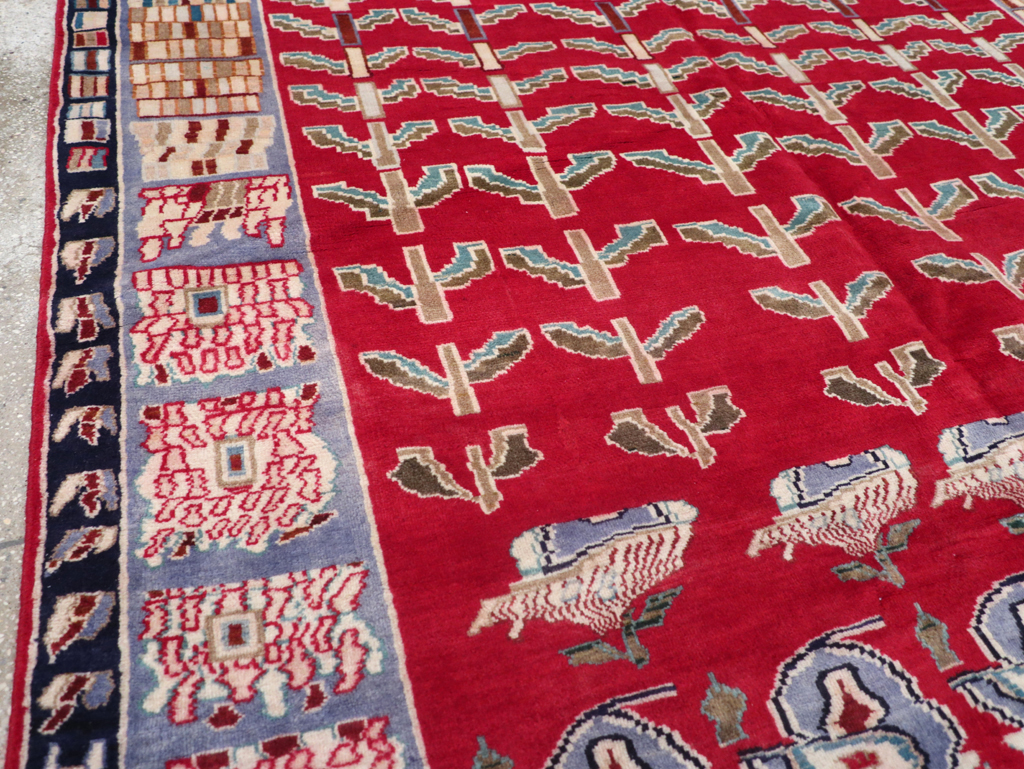 Vintage Persian Kashan Carpet, No.26942 - Staging