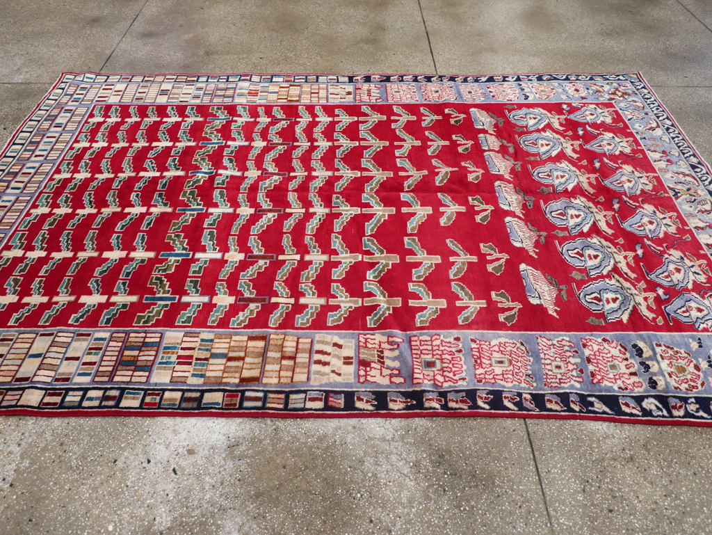 Vintage Persian Kashan Carpet, No.26942 - Staging