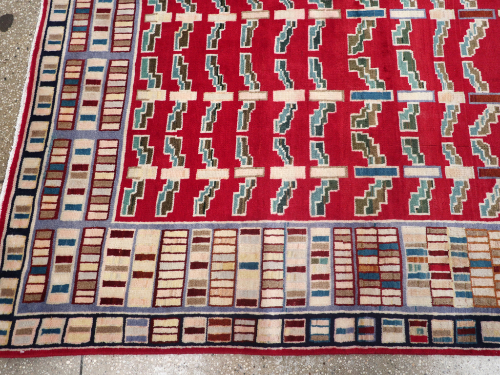 Vintage Persian Kashan Carpet, No.26942 - Staging