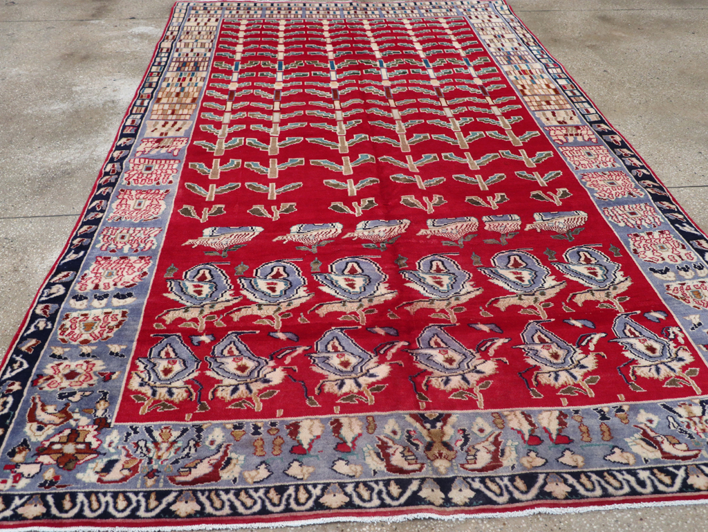 Vintage Persian Kashan Carpet, No.26942 - Staging