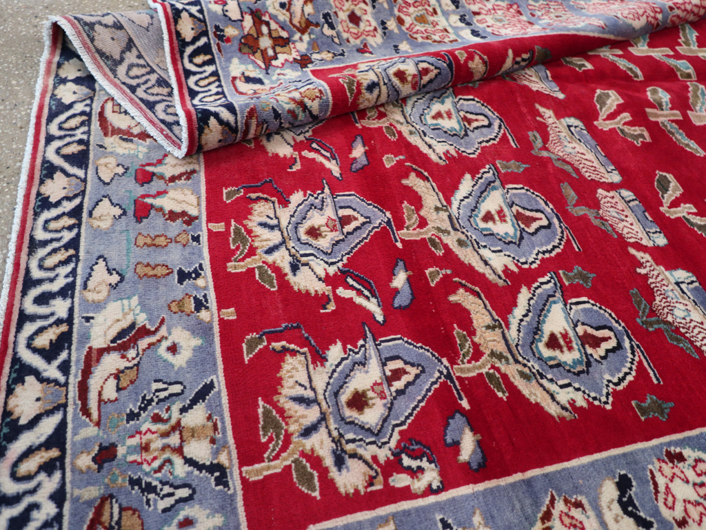 Vintage Persian Kashan Carpet, No.26942 - Staging