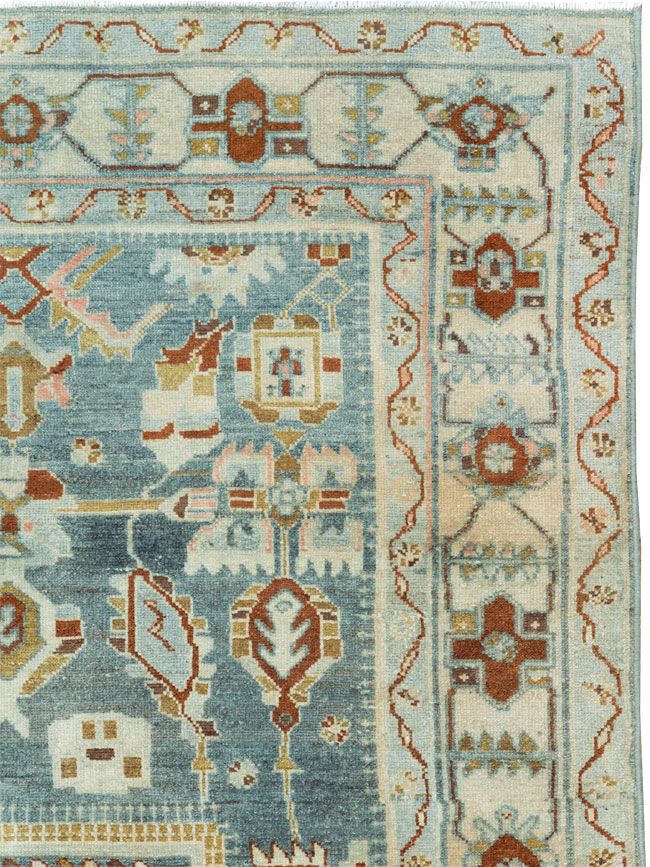 Vintage Persian Malayer Accent Rug, No.26945 - Staging
