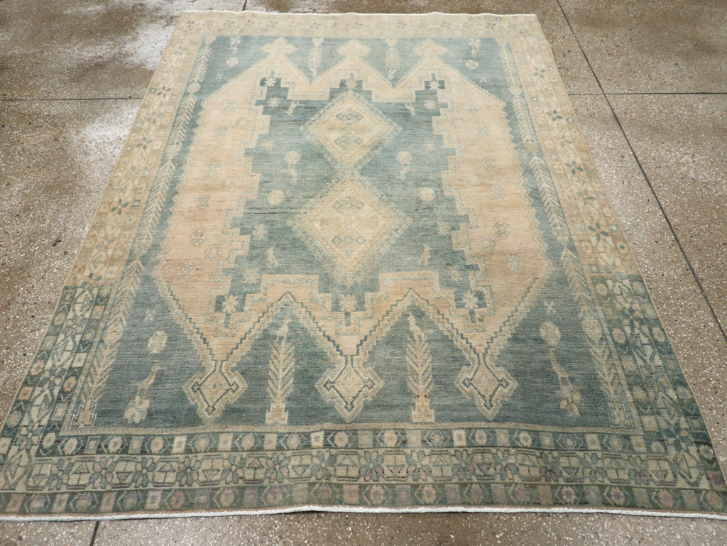Vintage Persian Afshar Rug, No.26947 - Staging