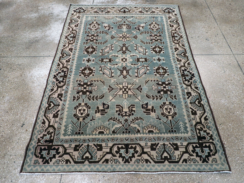 Vintage Persian Malayer Rug, No.26950 - Staging