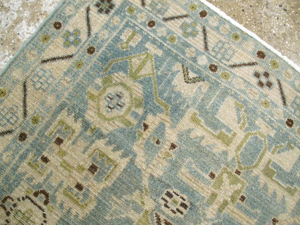 Vintage Persian Malayer Throw Rug, No.26951 - Staging