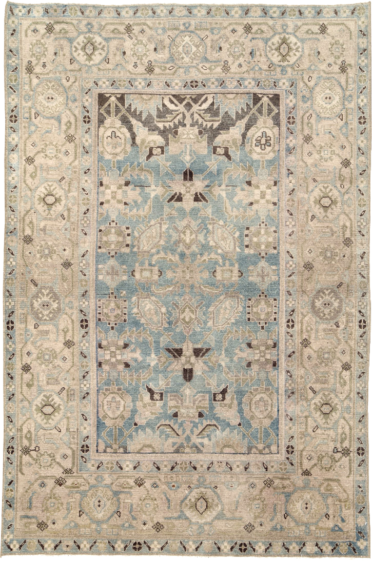 Vintage Persian Malayer Rug, No.26953 - Staging