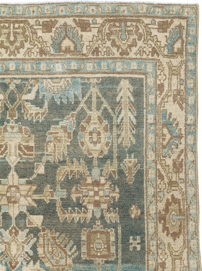 Vintage Persian Malayer Accent Rug, No.26956 - Staging