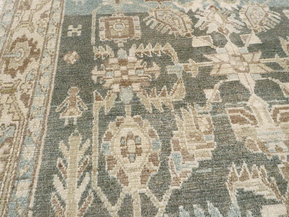 Vintage Persian Malayer Accent Rug, No.26956 - Staging