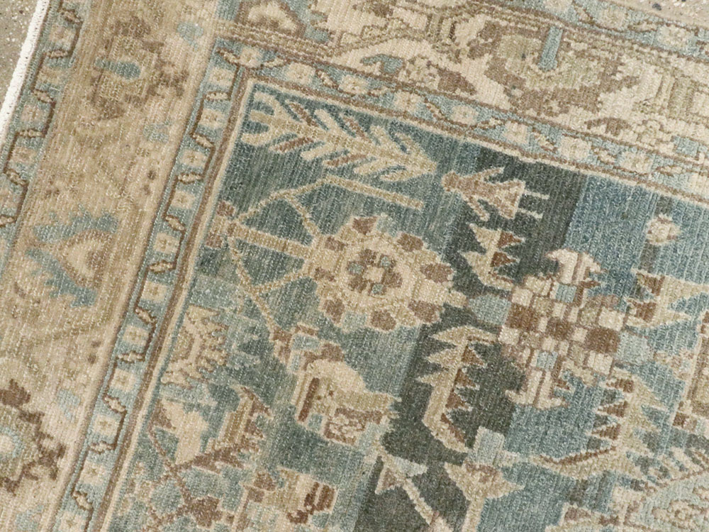 Vintage Persian Malayer Accent Rug, No.26956 - Staging