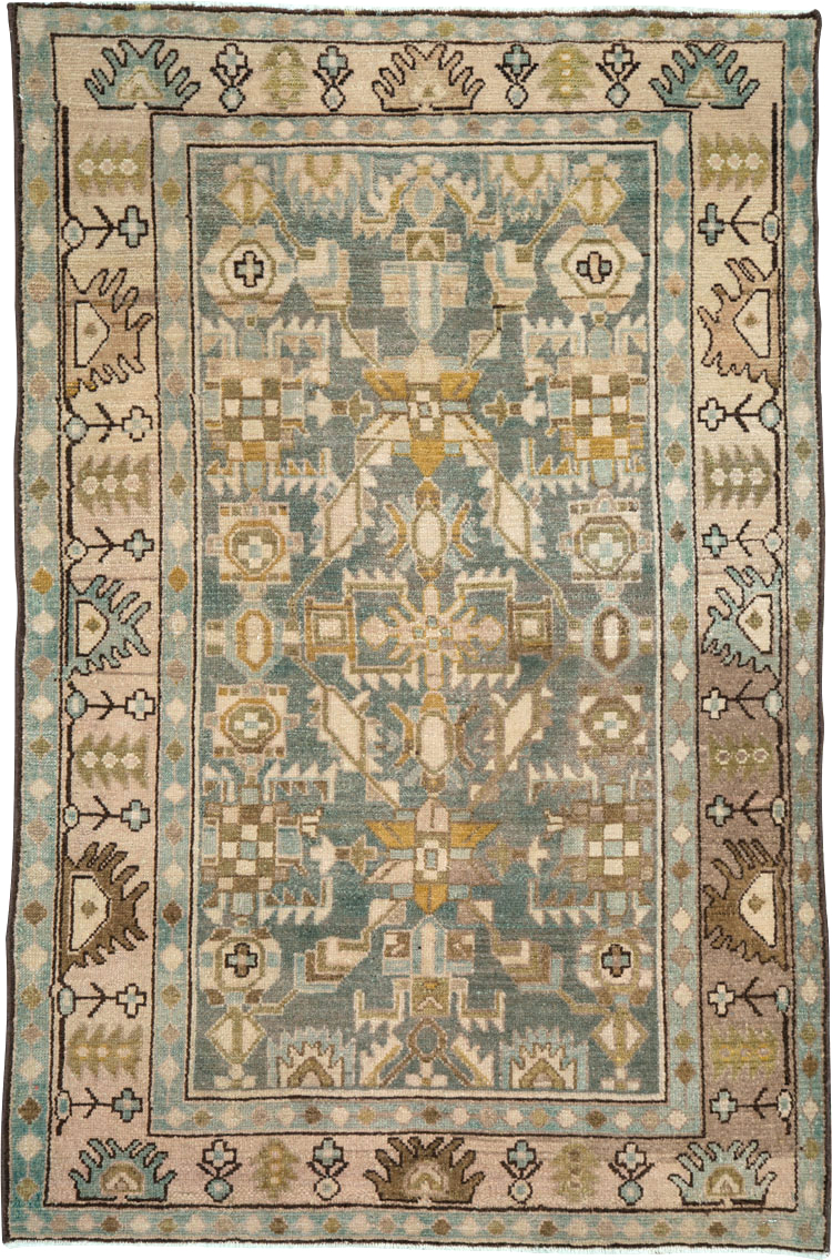 Vintage Persian Malayer Rug, No.26958 - Staging