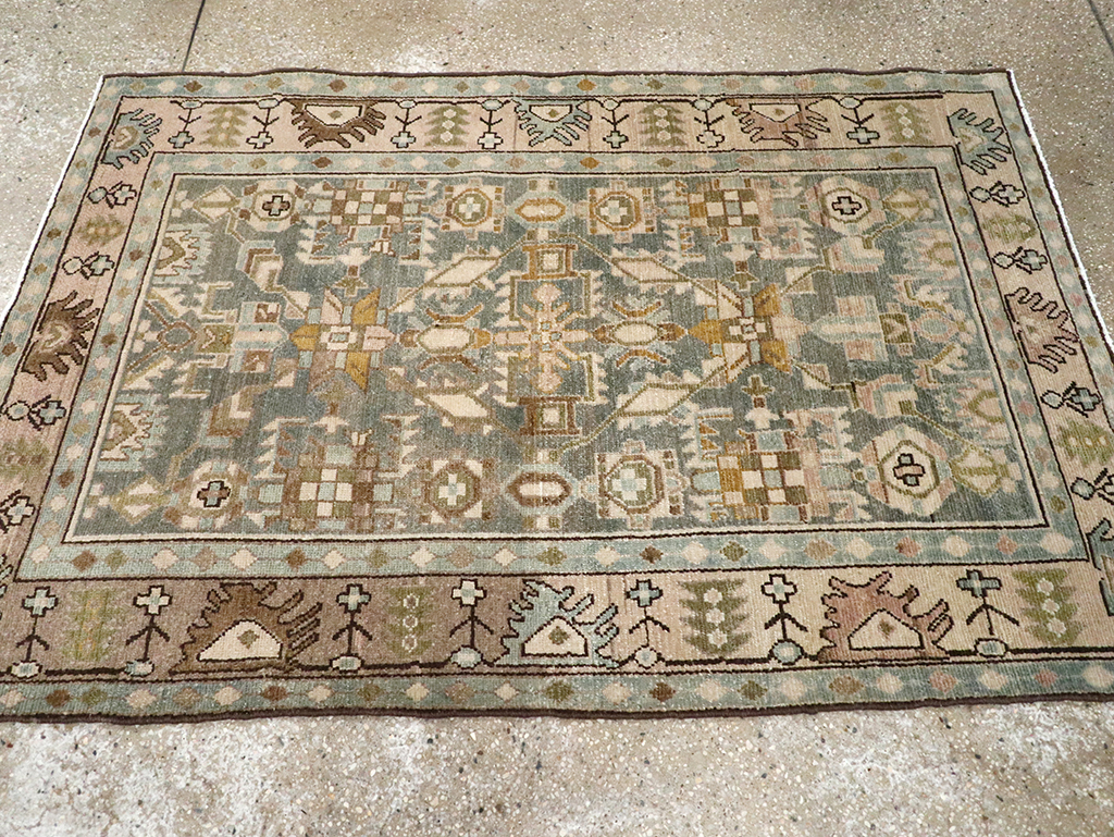 Vintage Persian Malayer Rug, No.26958 - Staging
