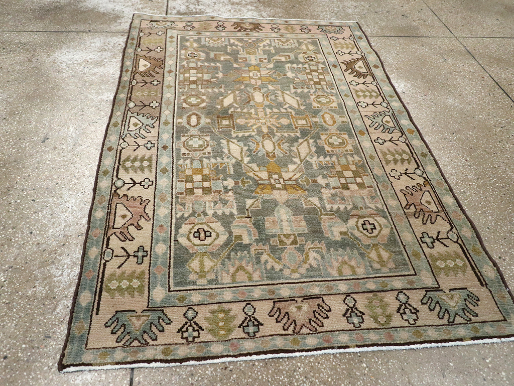 Vintage Persian Malayer Rug, No.26958 - Staging