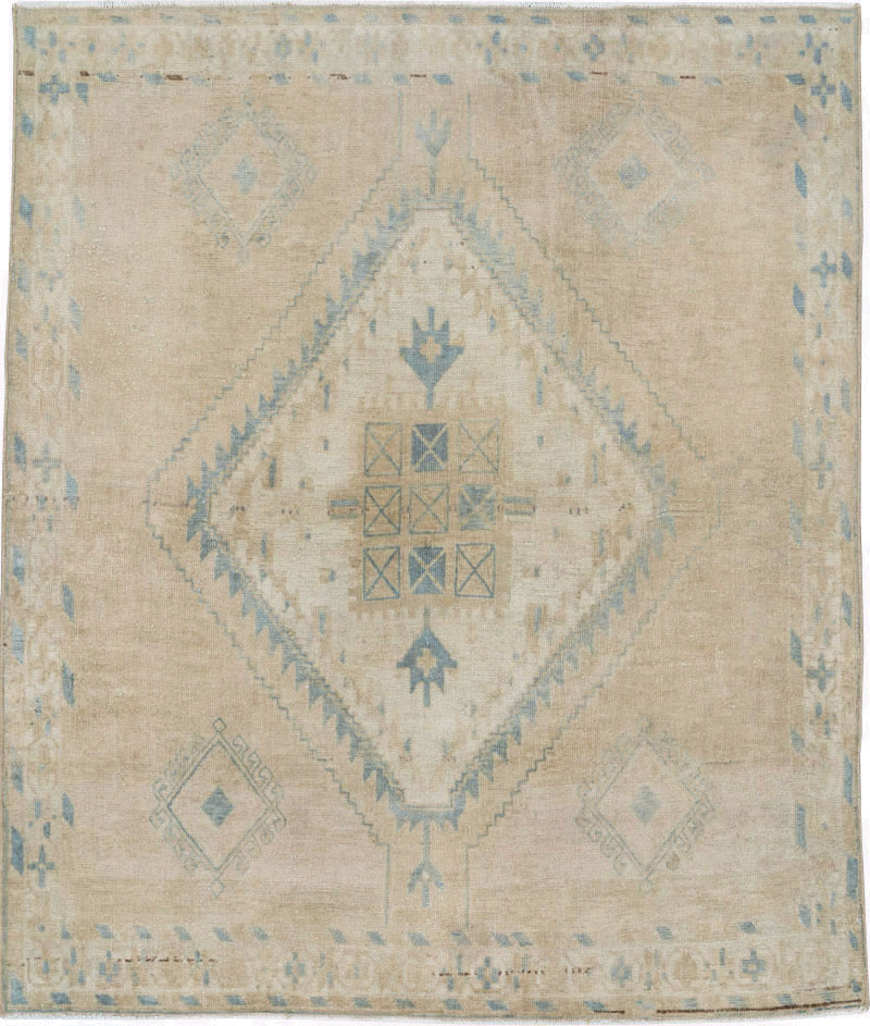 Vintage Persian Afshar Rug, No.26966 - Staging